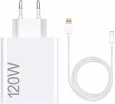 Carregador Xiaomi Turbo HyperCharche 120W com Cabo Tipo C
