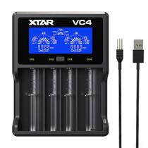 Carregador XTAR VC4 para baterias de íon de lítio e Ni-MH