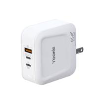 Carregador Yookie KI35Y - 65W/20W - Tipo c/USB 3.0 - Bivolt - Branco Carregador Yookie KI35Y - 65W/20W - Tipo c/USB 3.0 - Bivolt - Branco