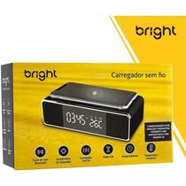 Carregadores Bright Sem Fio Por Indução Radio Relogio Bluetooth 599