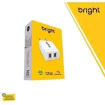 Carregadores Bright Ultra Rapido 4A 2 Entradas Usb 18W Ac588