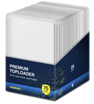 Carregadores de cartas HYARUAT 75pt Extra Thick 3x4, 25 unidades