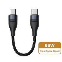 Carregamento Rápido 0,25 M USB C Para Tipo C Cabo De Dados 66 W Para iPhone 15 Huawei Samsung