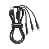 Carregamento Rápido 3 Em 1 Cabo USB Micro USB Tipo C Cabo De Dados Para iPhone 14 13 Samsung Xiaomi