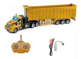 Carreta Caminhão Controle Remoto Recarregável Truck Blink ( amarelo)