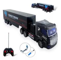Carreta Caminhão Controle Remoto Recarregável Truck Blink - Toys