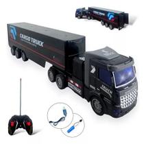 Carreta Caminhão Controle Remoto Recarregável Truck Blink Carreta Caminhão Controle Remoto Recarregável Truck Blink