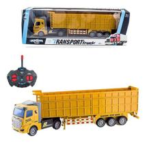 Carreta Controle Remoto Caminhão Baú Truck 4 Canais Grd