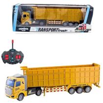 Carreta Controle Remoto Caminhão Baú Truck 4 Canais Grd