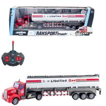 Carreta Controle Remoto Caminhão Baú Truck 4 Canais Grd