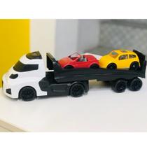 Carreta De Brinquedo Cegonheira Com 2 Carrinhos - CARDOSO