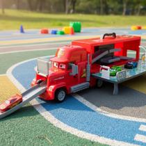 Carreta Rusteze Grande 55cm Carros Pull Up Pista 03 Carrinhos Track Magic Carreta Rusteze Grande 55cm Carros Pull Up Pista 03 Carrinhos Track Magic