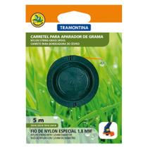 Carretel 1 fio de nylon 1,8 mm Tramontina para aparador de grama com 5 m de comprimento