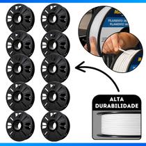 Carretel Bobina Plástica Enrolar Fios E Fitas Kit 10 Carretel Bobina Plástica Enrolar Fios E Fitas Kit 10