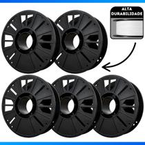 Carretel Bobina Plástica Enrolar Fios E Fitas Kit 5 Carretel Bobina Plástica Enrolar Fios E Fitas Kit 5
