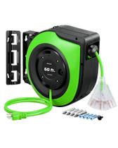 Carretel de cabo de extensão DEWENWILS 60FT 12AWG/3C SJTOW com 3 saídas