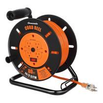 Carretel de cabo de extensão DEWENWILS 80FT Heavy Duty 14/3 AWG SJTW Carretel de cabo de extensão DEWENWILS 80FT Heavy Duty 14/3 AWG SJTW