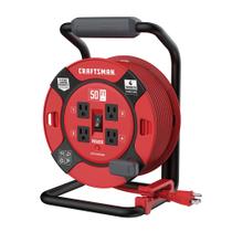 Carretel de cabo de extensão retrátil CRAFTSMAN 15m com 4 saídas