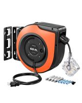 Carretel de cabo de extensão retrátil DEWENWILS 60 pés 15A 1875W