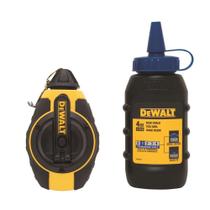 Carretel de giz DEWALT 3:1 com alça de aço inoxidável Blue Chalk