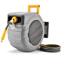 Carretel de mangueira de ar Glahoden 35 m retrátil 3/8 em 300 PSI Carretel de mangueira de ar Glahoden 35 m retrátil 3/8 em 300 PSI