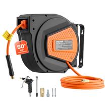 Carretel de Mangueira de Ar VEVOR 1/4"x15m Rebobinamento Automático 300PSI Carretel de Mangueira de Ar VEVOR 1/4"x15m Rebobinamento Automático 300PSI