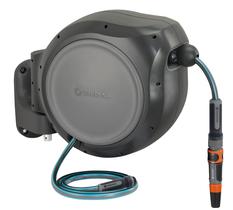 Carretel de Mangueira de Jardim Gardena 15m Retrátil Automático com Bico de Pulverização Carretel de Mangueira de Jardim Gardena 15m Retrátil Automático com Bico de Pulverização