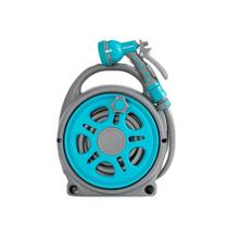 Carretel de mangueira doméstico simples portátil, bico com manivela de 7 funções PVC HSSG23 Carretel de mangueira doméstico simples portátil, bico com manivela de 7 funções PVC HSSG23