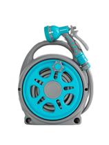 Carretel de mangueira doméstico simples portátil, bico com manivela de 7 funções PVC HSSG23 Carretel de mangueira doméstico simples portátil, bico com manivela de 7 funções PVC HSSG23