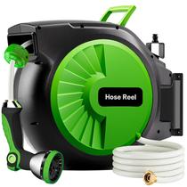 Carretel de Mangueira para Jardim PQH 30 m com Recolhimento Automático, Mangueira de 1/2 pol. Carretel de Mangueira para Jardim PQH 30 m com Recolhimento Automático, Mangueira de 1/2 pol.