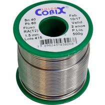 Carretel de Solda em fio Estanho Verde 500g Fio 1,5mm Cobix