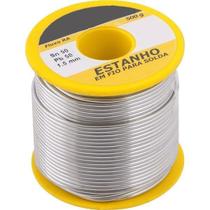 Carretel Estanho 500gr 1,5mm Resina Amarela - Soft Metais