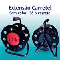 Carretel Extensão Profissional 250mm para 3 Tomadas 20A S/ Plug