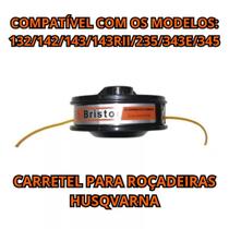 Carretel Fio De Nylon Para Roçadeiras Manual Husqvarna 143 rii/236r/241r/132r/142r/143r/235r + 7M Fio De Nylon