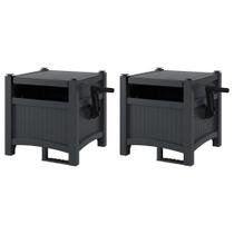 Carretel para Mangueira de Jardim Suncast Hideaway Kit com 2 Unidades, Capacidade para 30 m