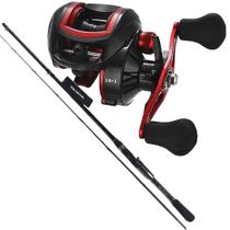 Carretilha 19 Rolamentos Vara Daiwa 1,68m 25lbs Ação Média Rápida