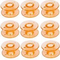 Carretilha Alta Plástica Reta Doméstica 25 Unid Cor Laranja