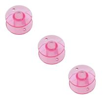 Carretilha Alta Plástica Reta Doméstica 25 Unidades Rosa