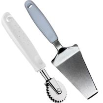 Carretilha Cortador Em Aço Inox Corta E Fecha Massas Pasteis Pizza Massa Folhada + Espátula Para Bol Carretilha Cortador Em Aço Inox Corta E Fecha Massas Pasteis Pizza Massa Folhada + Espátula Para Bol