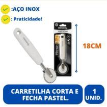 Carretilha Cortador Fecha E Corta Pastel Original Premium