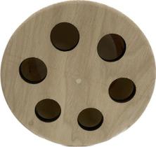 Carretilha De Madeira Para Pipa 9 23 Cm Diâmetro Fechada