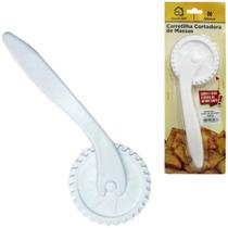 Carretilha de massa de plástico branco para massas pastel corta e fecha de cozinha