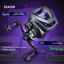 Carretilha De Pesca Leve Em Fibra De Carbono Seasir ZERO119 BFS 7.61 81BB Drag Máximo 4kg Com Carretilha De Pesca Leve Em Fibra De Carbono Seasir ZERO119 BFS 7.61 81BB Drag Máximo 4kg Com