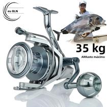 Carretilha De Pesca Marítima De Metal Completo Com Dragagem Máxima De 35kg, Durável Para Surfcasting
