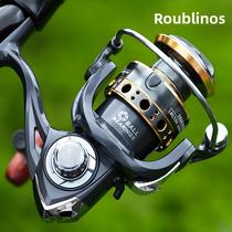 Carretilha De Pesca Rotativa Rooblinos BK Com Bobina De Metal Intercambiável Esquerda/Direita Para Carretilha De Pesca Rotativa Rooblinos BK Com Bobina De Metal Intercambiável Esquerda/Direita Para