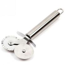 Carretilha Dupla Para Massa Pastel Pizza Inox Cortex Gedex