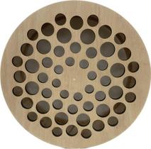 Carretilha Madeira Para Pipa 49cm Multifuros 60 Furos 19 Pol