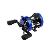 Carretilha Marine Caster EVO 400 Alumínio 4 Rol Drag 8kg Manivela:Esquerda