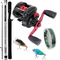 Carretilha Maruri Montana 10000 Com Vara Diamond 1,68mts Linha Multi e 2 Cigarrinhas