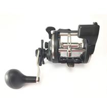 Carretilha Okuma Classic Pro XPD Com Contador de Linha Perfil Alto Pesca Pesada Água Salgada e Doce Rio e Mar